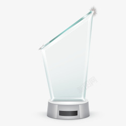 玻璃奖座商务奖杯图标高清图片
