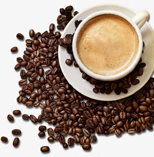 香醇咖啡和咖啡豆png免抠素材_88icon https://88icon.com 咖啡 咖啡豆 热饮 饮料 香醇咖啡