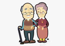 老爷爷老奶奶素材