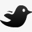 推特鸟动物社会网络社会锡线框单图标图标