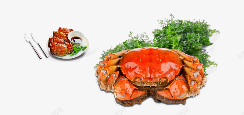 蟹宴png免抠素材_88icon https://88icon.com 海鲜 螃蟹 食物