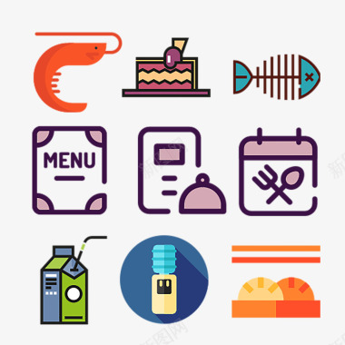 食物饮品icon图标图标