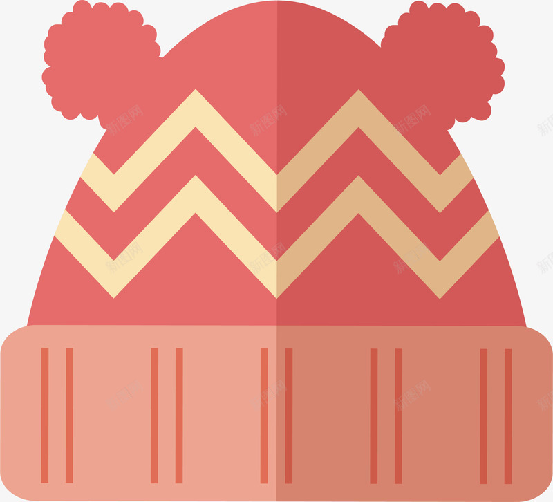 小熊耳朵红色毛线帽矢量图ai免抠素材_88icon https://88icon.com 冬季帽子 毛线帽 熊耳朵 矢量png 红色帽子 耳朵 矢量图