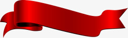 横幅标签红色丝带标签高清图片