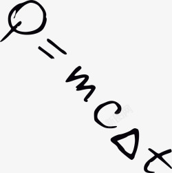 手绘数学公式素材
