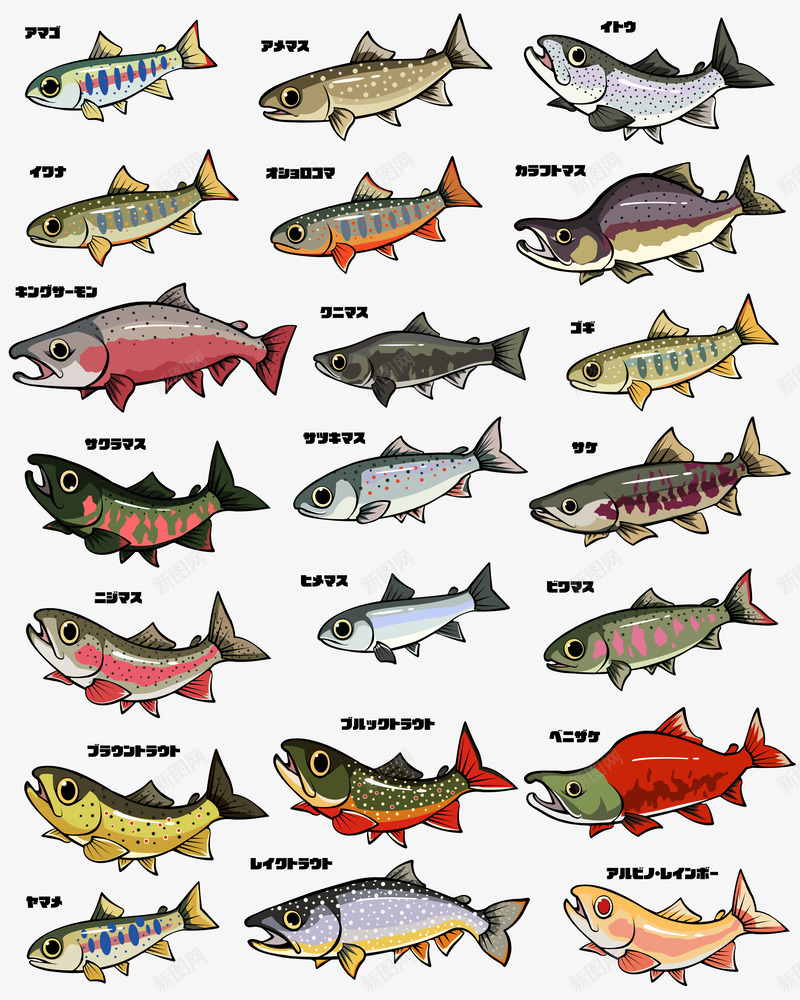 各式各样的海水鱼png免抠素材_88icon https://88icon.com 卡通 各式各样 海水 鱼类
