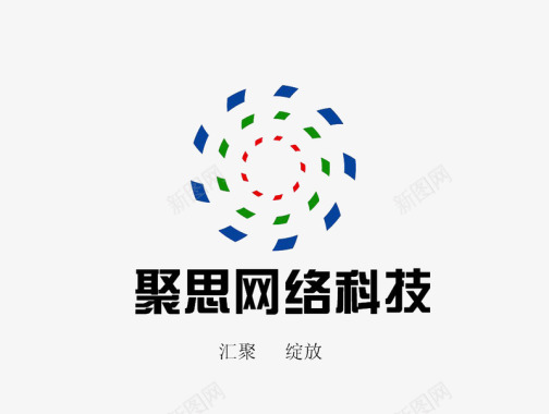 创意条纹logo网络科技logo创意图标图标