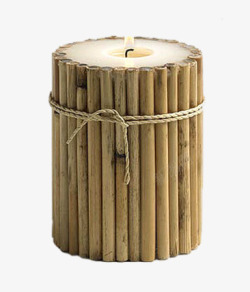 木棍围绕的蜡烛素材