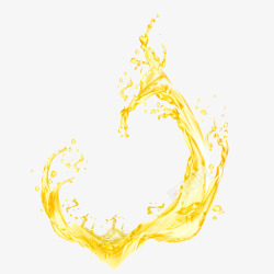 金灿灿的油滴健康食品素材