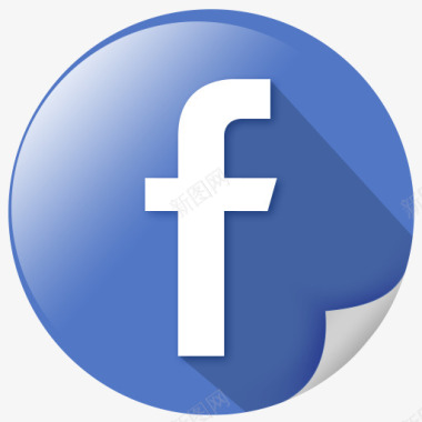 书脸谱网FB手分享社交网络光泽图标图标
