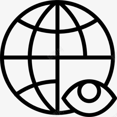 网络云标志全球图标图标