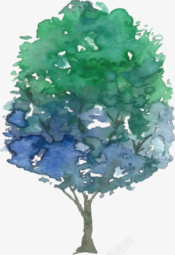 文艺卡通手绘树矢量图素材
