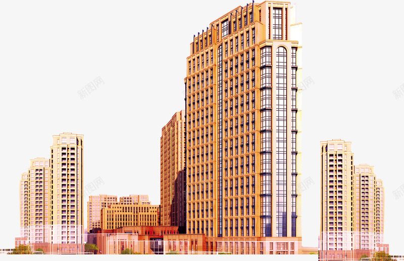 创意繁华都市高楼大厦海报png免抠素材_88icon https://88icon.com 创意 海报 繁华 都市 高楼大厦