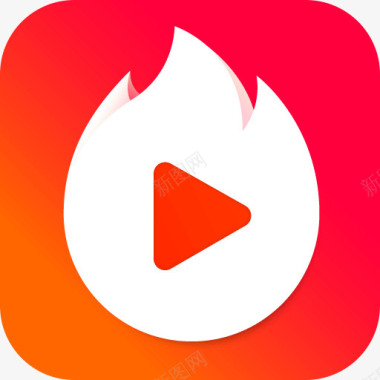视频APP免扣PNG图手机火山小视频应用图标logo图标