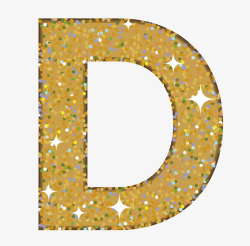 字母D艺术字素材