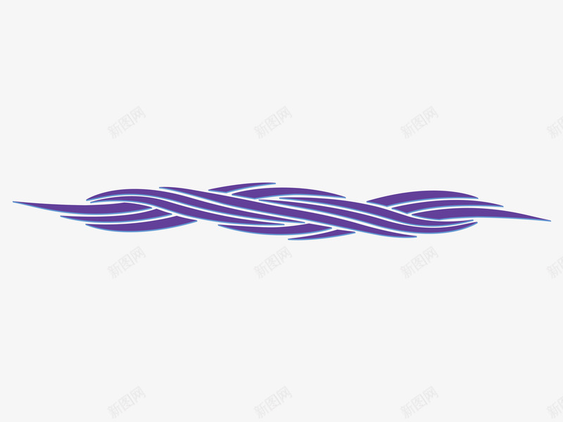 紫色海浪花纹车贴png免抠素材_88icon https://88icon.com 海浪花纹 紫色 车贴