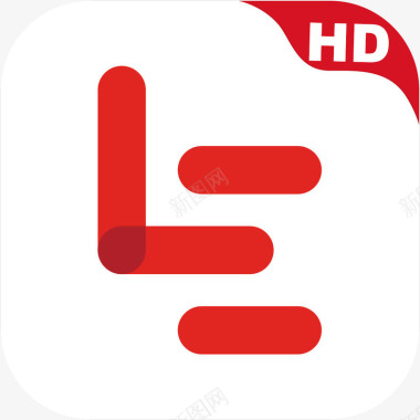 小红书手机logo手机乐视视频HD应用图标图标