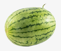 绿色西瓜新鲜花皮西瓜高清图片