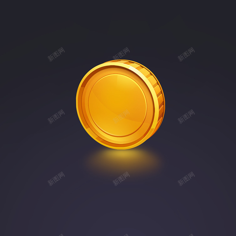 卡通黄色金币造型圆形png免抠素材_88icon https://88icon.com 卡通 圆形 造型 金币 黄色