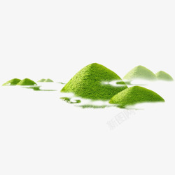 绿色茶字绿色茶山高清图片