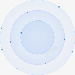 科技圆圈蓝色圆圈素材