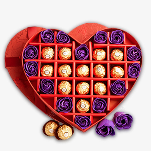 巧克力礼盒png免抠素材_88icon https://88icon.com 巧克力 情人节 表白 装饰