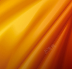 橘黄色丝绸背景素材