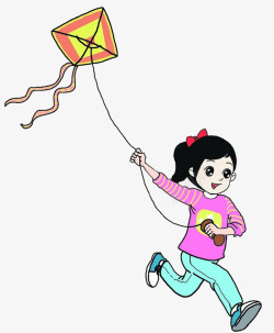 春季风筝节放风筝素材