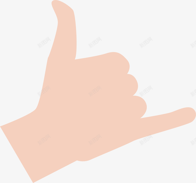 手部手势六动作卡通矢量图ai免抠素材_88icon https://88icon.com 伸食指 六六大顺 创意 卡通 商业 工作 手 手势三 手势六 手掌 手腕 手语 手部 指引 指示 矢量图 竖大拇指 设计