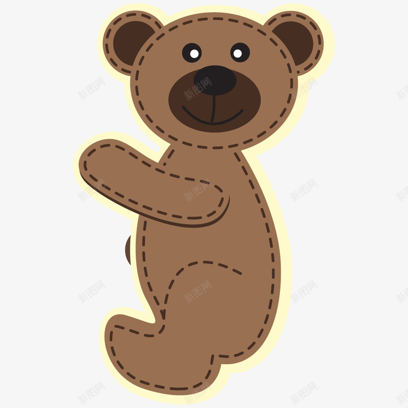 创意卡通波点英文字母小熊png免抠素材_88icon https://88icon.com 创意 动物 卡通 可爱的 小熊 波点 英文字母