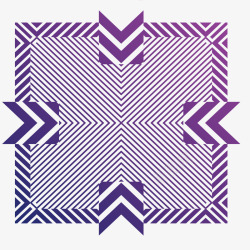 紫色平铺式几何图形素材