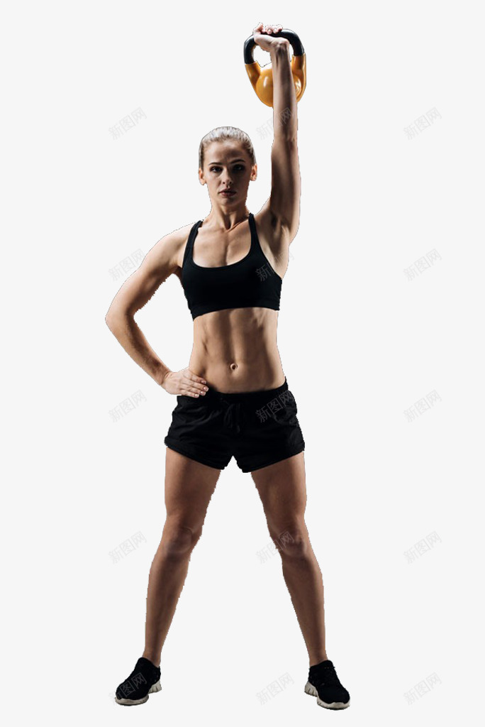 正面女教练手提壶铃png免抠素材_88icon https://88icon.com 体育健身 健美健身 健身器材 健身女神 壶铃 女教练 教练老师 正面 肌肉女 运动锻炼