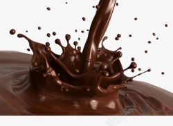 喷溅的巧克力液体素材