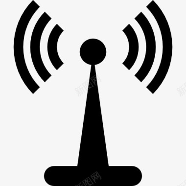WiFi无线连接WiFi信号塔图标图标
