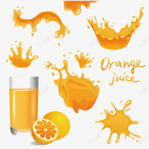 橙汁png免抠素材_88icon https://88icon.com Juice Orang 动感水 杯子 果汁 橙汁