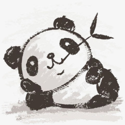 手绘小熊猫卡通熊猫高清图片
