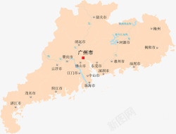 广东省地图素材