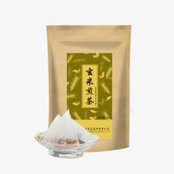 日式玄米检查三角茶包袋装实物免素材