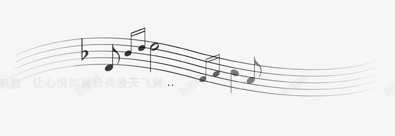 黑色线条音乐音符png免抠素材_88icon https://88icon.com 休止符 八分音符 线条 音乐 音符 音符花边 黑色