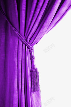 紫色窗帘帷幕边框素材
