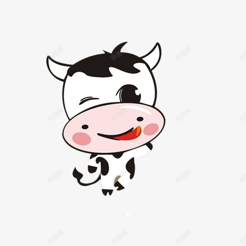 创意卡通扁平枫小奶牛png免抠素材_88icon https://88icon.com 创意 卡通 奶牛 扁平 牛搞笑图片 黑白牛