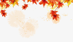 秋天枫叶背景元素素材