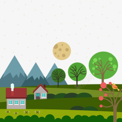 春季夜晚风景素材