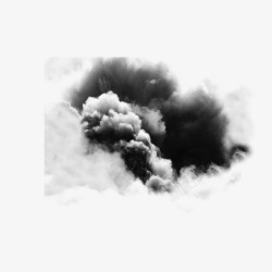 云朵形状创意油烟机烟雾素材