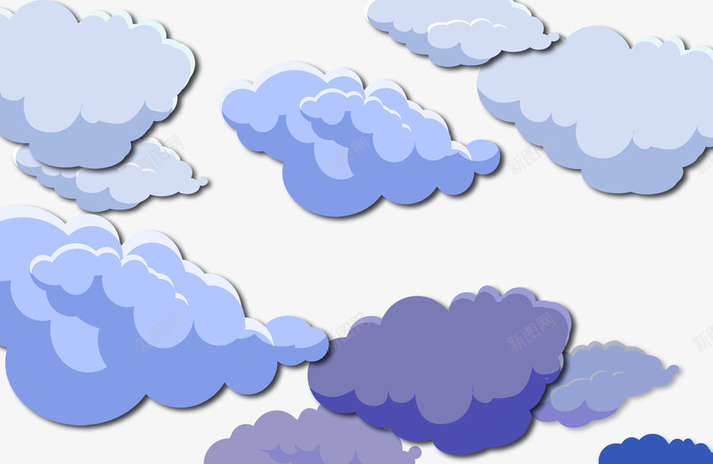 卡通天上的云朵层层叠叠png免抠素材_88icon https://88icon.com 云朵 卡通云彩 层层叠叠