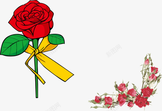 蜜李玫瑰花图标图标