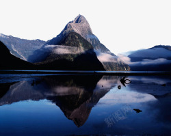 新西兰米尔福德峡湾风景区素材