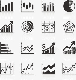 统计图分析商务标图标高清图片