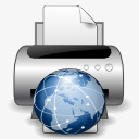 办签证设备打印机网络图标图标