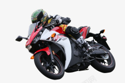 极限越野摩托车摩托车上的运动员高清图片